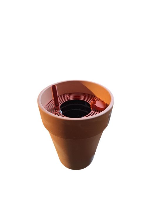 Planta verde H90cm,  decorativa, de interior,  Cordilyne, in ghiveci ECO inteligent cu rezervor, autoudare( hidroponic), ceramic d25×h32 cm