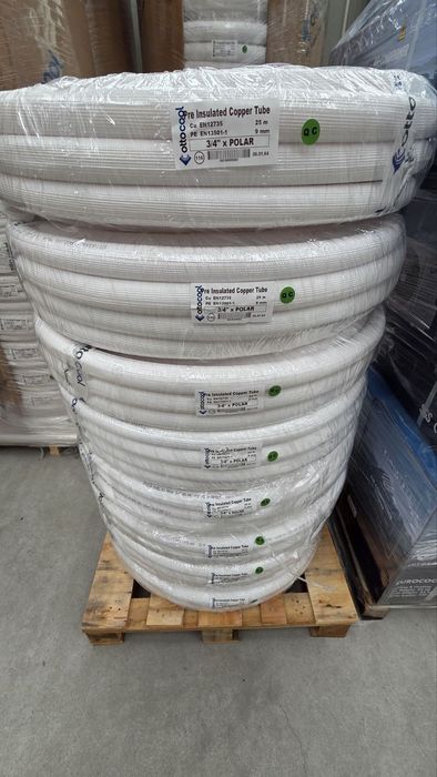 Медна тръба с изолация 1/4"х0.80 (ф6.35), на руло 50m