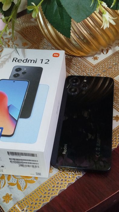 Редми 12 Midnight Black, каробка