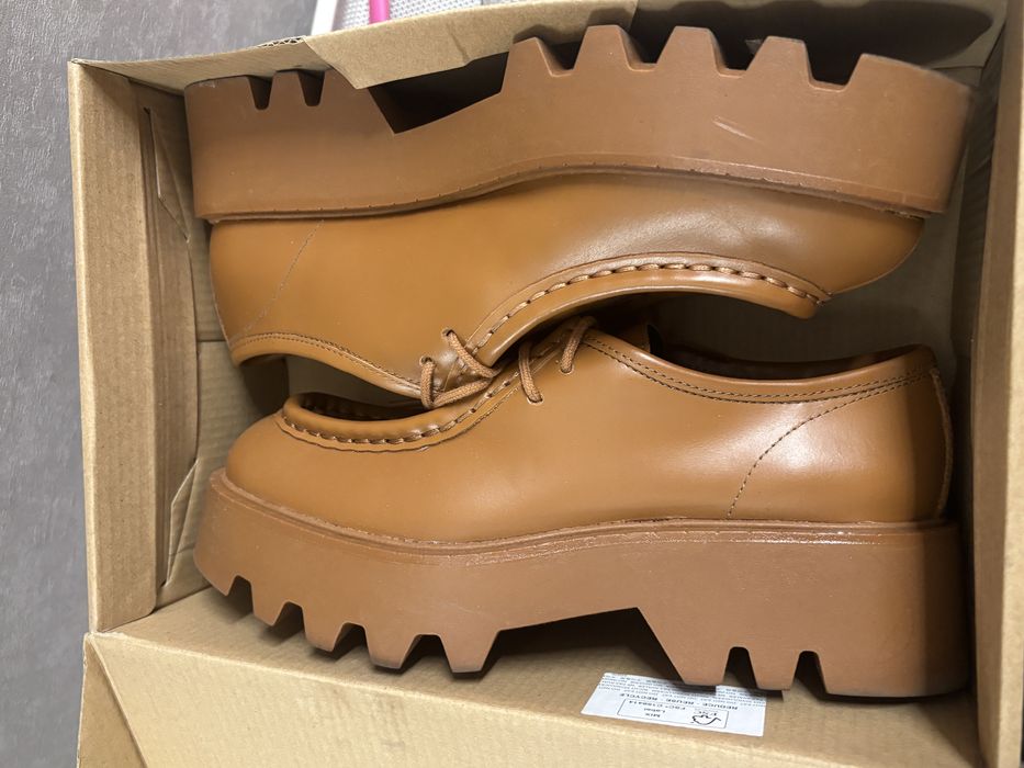 Лоферы Zara на платформе