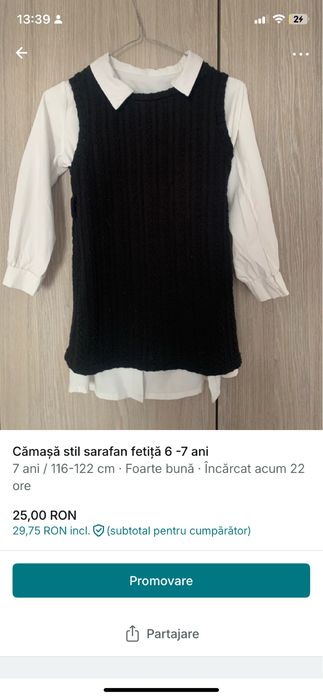 Uniforme fetita se dau toate perfecte pentru 6-7 ani