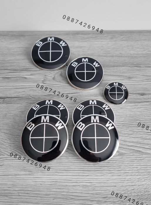 Бмв капачки за джанти емблеми волани бъбреци  Bmw E60 E46 E90 F10 F30