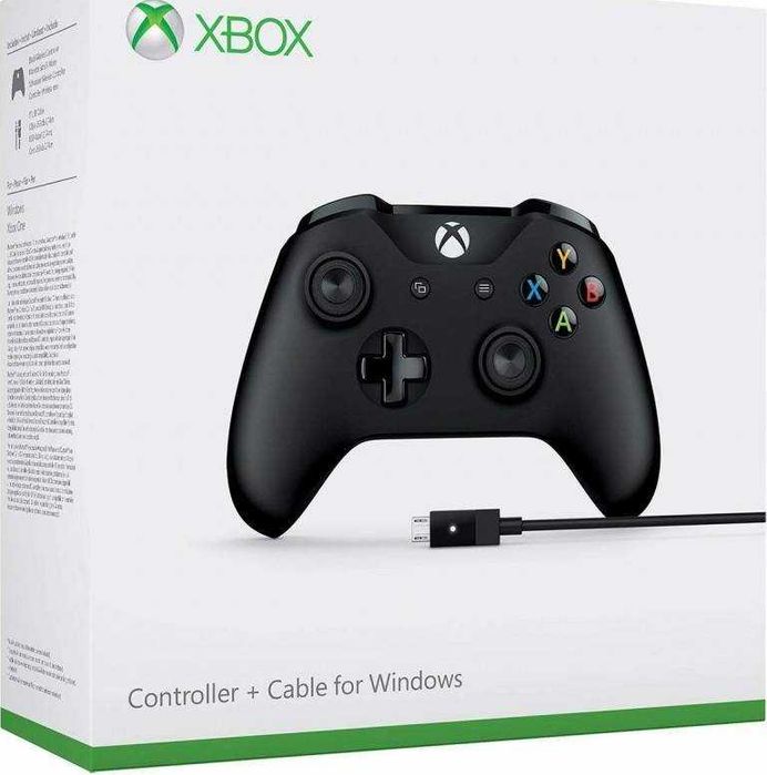 Gamepad Microsoft Xbox One Wireless Controller Black cablu USB 4N6-00002 nou Sigilat