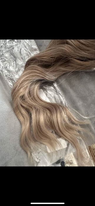 Extensii par lungi balayaj ombre plata cont doar