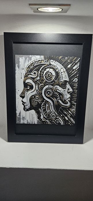 Tablou abstract printata 3D