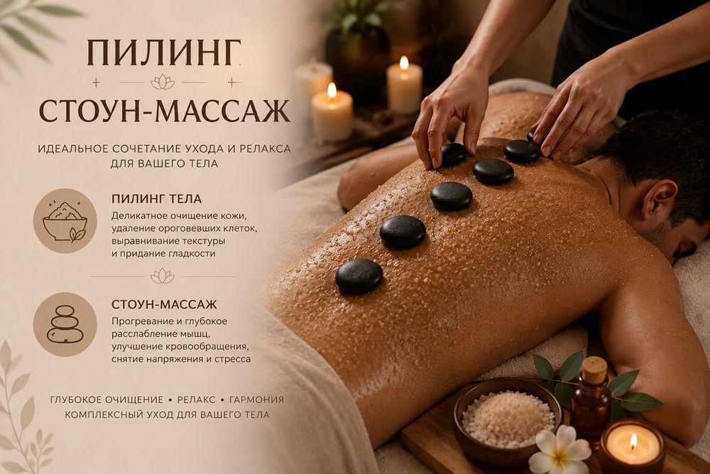 Массаж горячими камнями