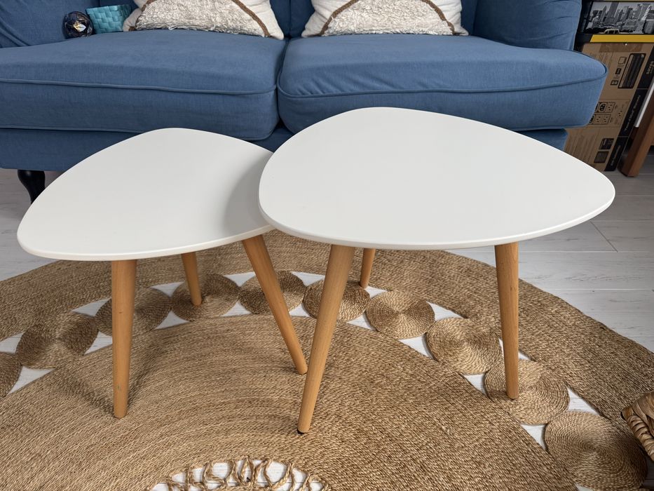 Set masute cafea din mdf si bambus