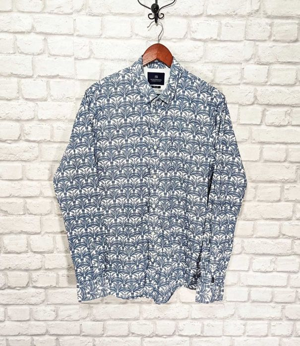 Scotch Soda Palm Оригинална мъжка риза с дълъг ръкав размер L