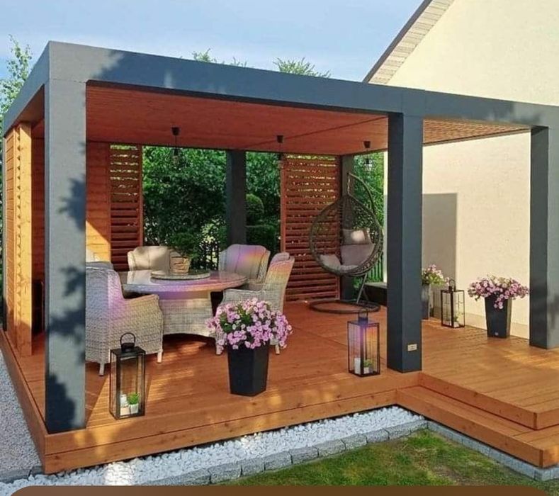 Vindem terase foisoare pergole din lemn