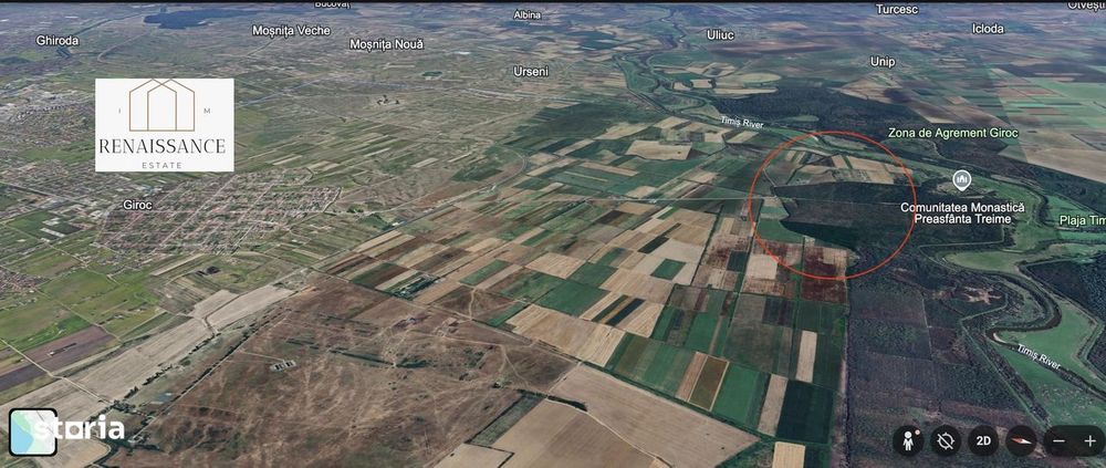 Giroc Teren 30.000mp PUZ APROBAT Pentru Case | Asfalt - Langa Padure