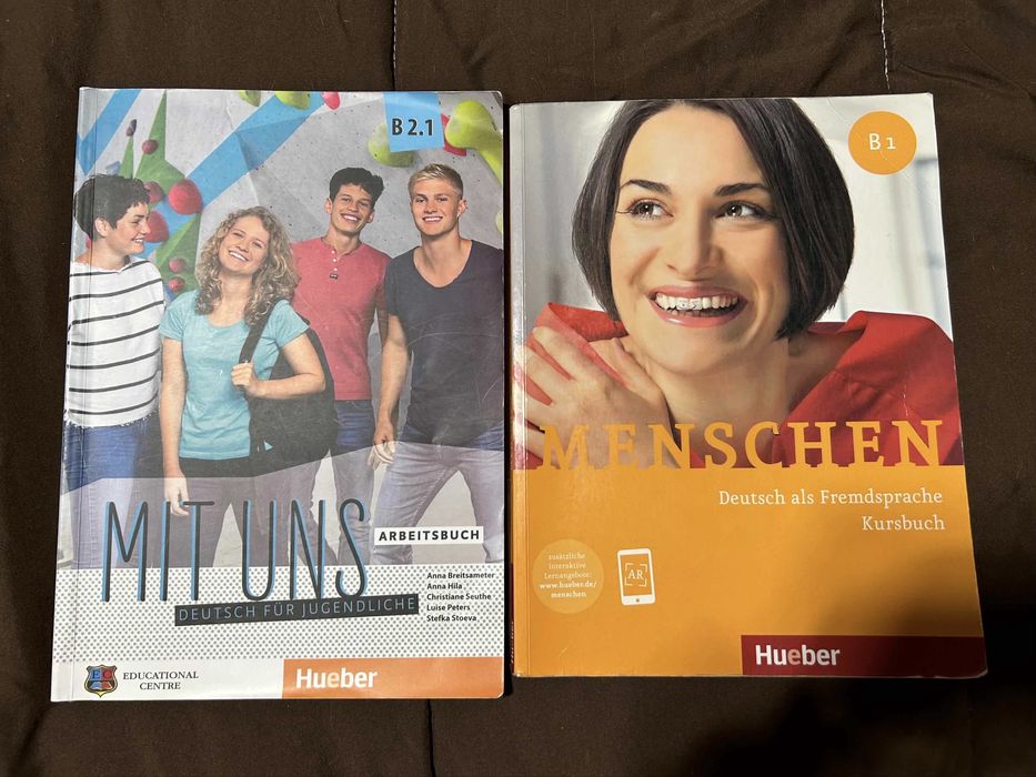 Mit uns B2.1 Учебник Учебна тетрадка, Menschen B1 по немски език