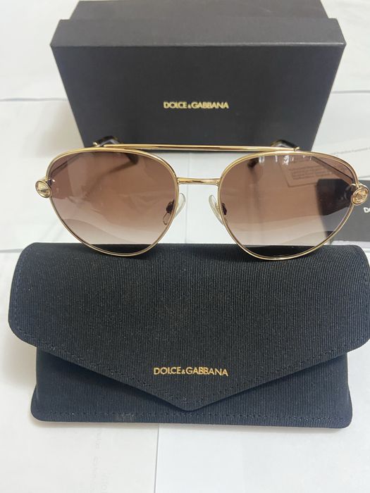 Vand Ochelari soare D&G Aviator model DG2283B 02/13 140 mm, impecabili