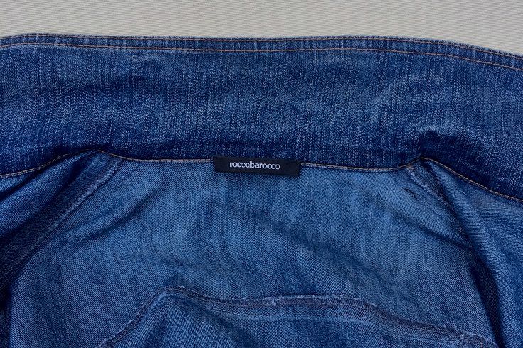 ROCCOBAROCCO Geaca Jeans Stil Desigual Pictata Manual Oferta 1+1