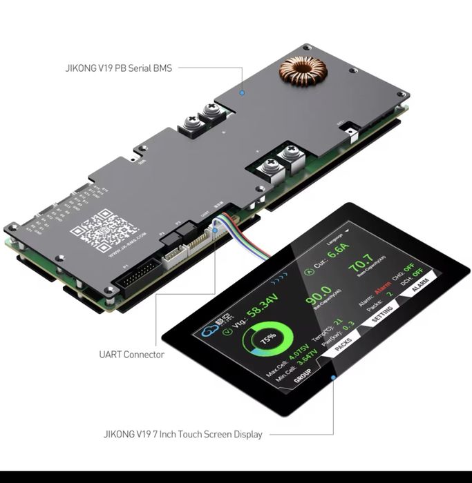 Ecran/Display  touchscreen  7.0” v19 pentru bms Jk