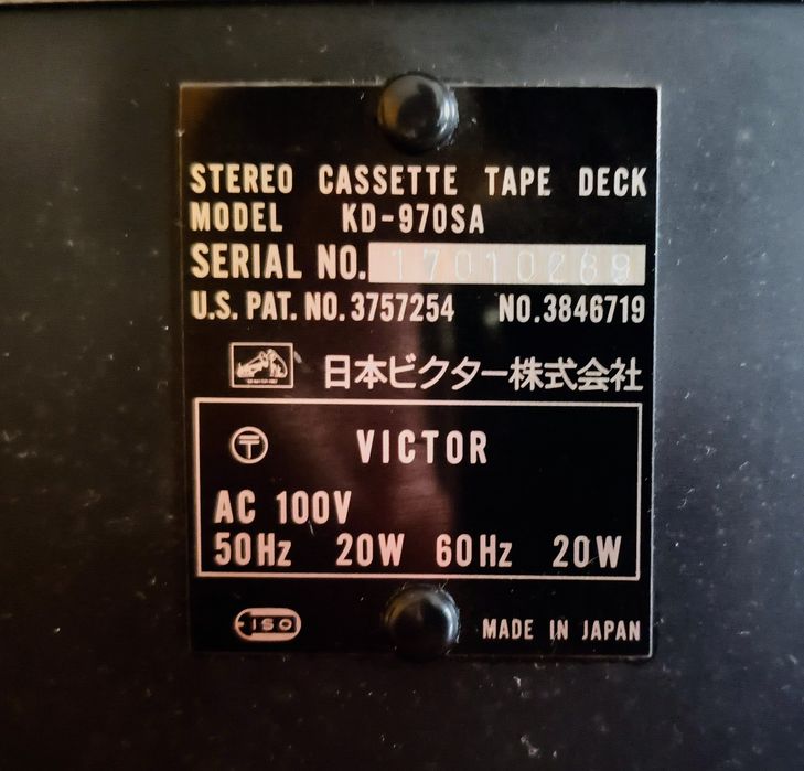 Кассетная дека Victor KD-970SA