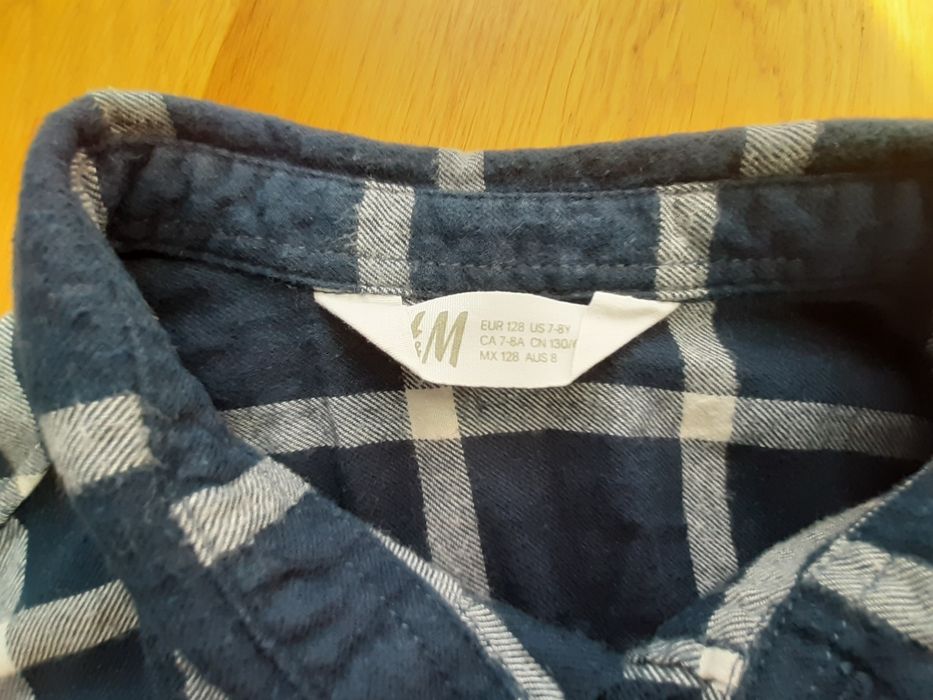 2 cămăși elegante H&M, baieti 7-8 ani