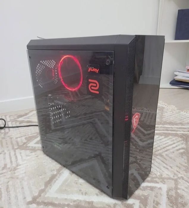 Мошный игровой компьютер, ПК, Монитор, Gtx, i3