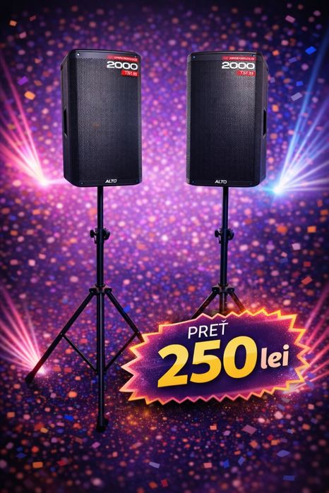 Inchiriez boxe, JBL, Boxa active, sonorizare evenimente, muzica petrec