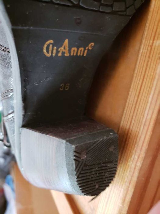 Gi Anni ботуши от дебела естествена телешка кожа