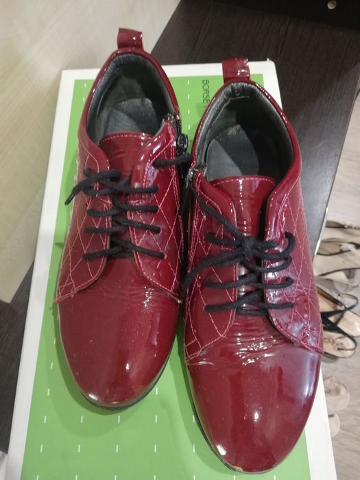 Туфли кожаные лаковые