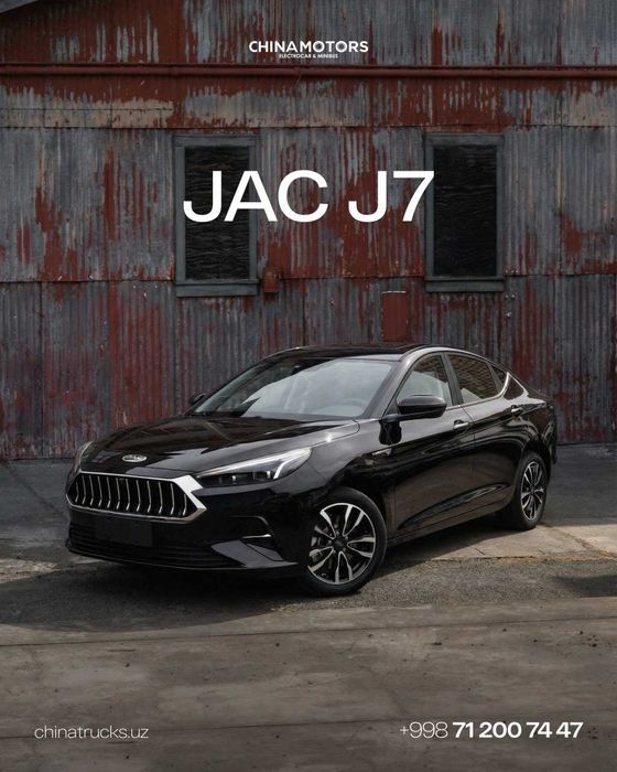 JAC J7 lift-back 1.5 turbo garantiya va bonuslari bilan xarid qilsin!