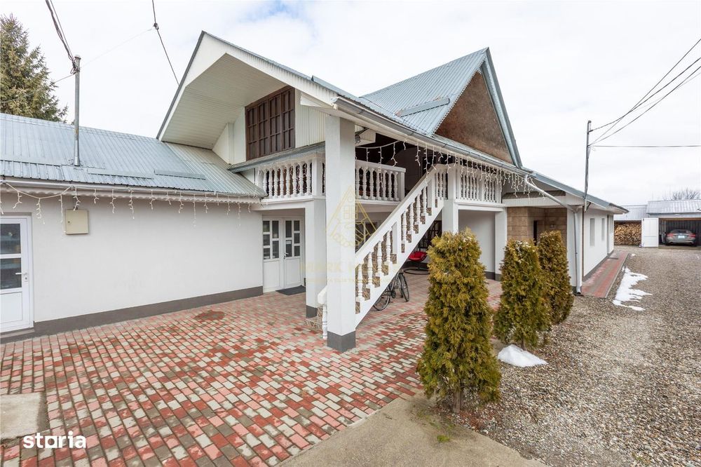 Casa P+M, teren 1500 mp + Afacere de Vanzare, com. Blagesti