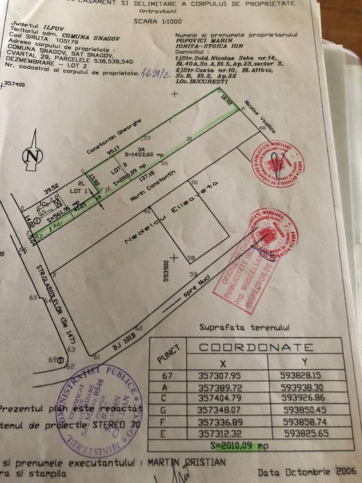 Vand teren intravilan Snagov