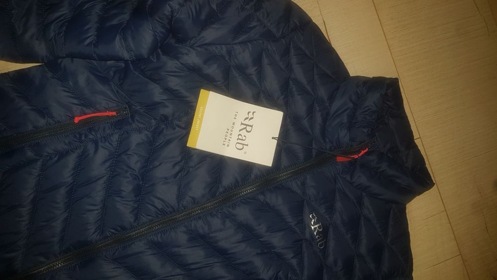 RABGeacă din puf Microlight Alpine QDB-15-ST Bleumarin Slim Fit