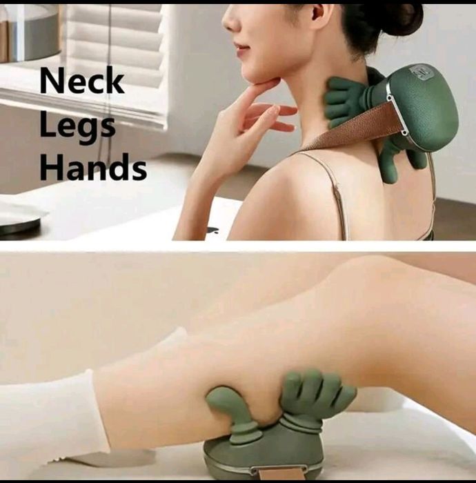 Aparat de masaj cu degete bionice și încălzire