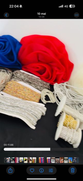 Vând materiale textile și accesorii pentru rochii !
