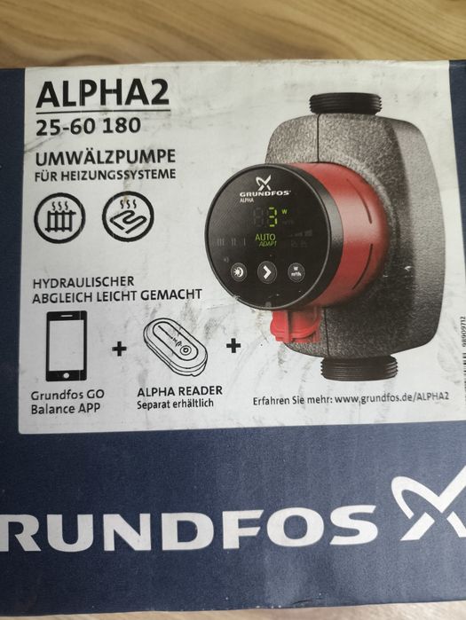 Циркулационна помпа Grundfos ALPHA2 25-60 180 AutoADAPT