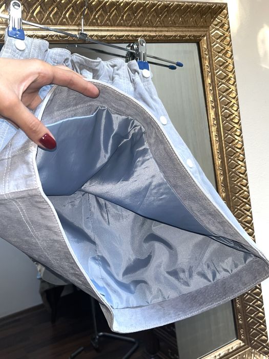 Fustă Mango, piele naturală întoarsă