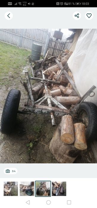 Ansamblu cu 2 roți de ARO, Cuplă pt remorcare auto sau ATV