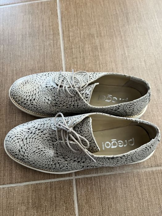 Pantofi Prego din piele