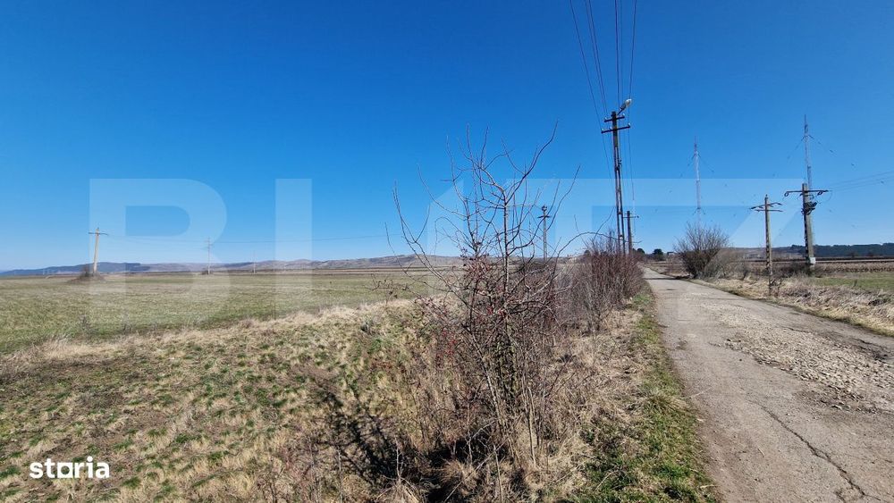 Teren intravilan, 29.000mp, front 102mp, utilitati in zona, Jucu de Su