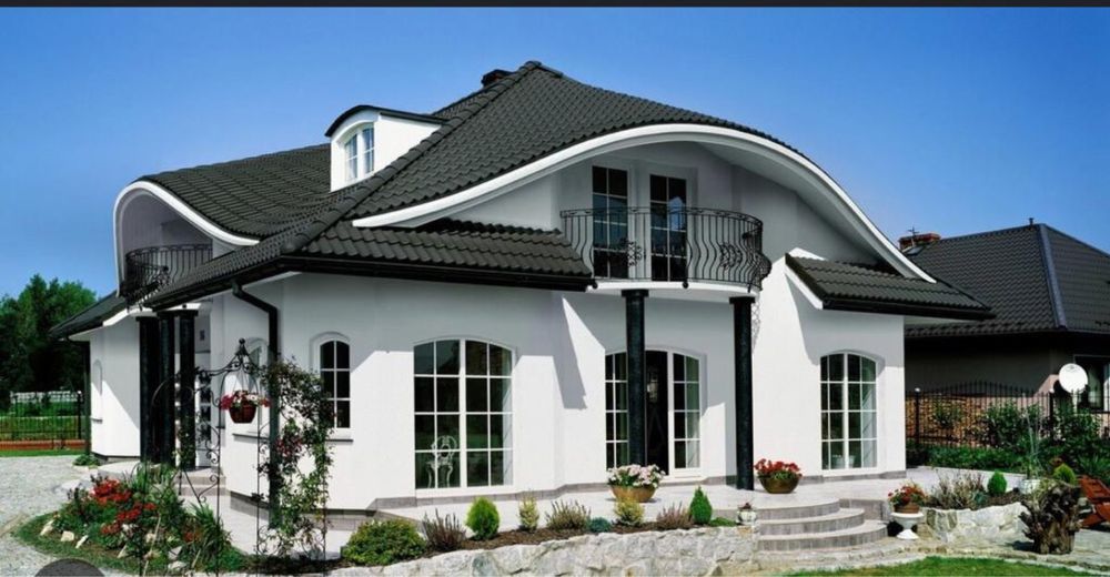 Дома с черной крышей фото Дома с черной крышей фото