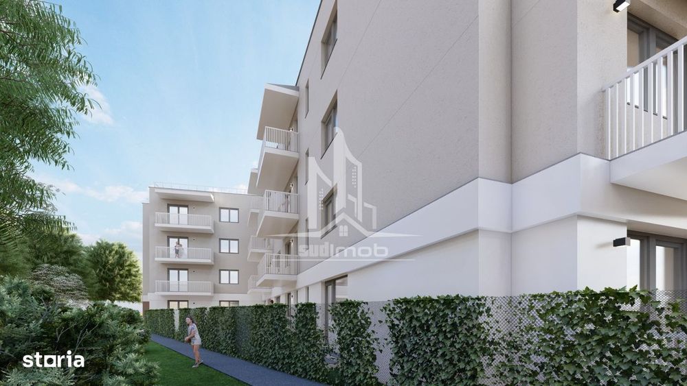 Apartament 2 camere tip studio cu gradina 52 mp Leordeni.