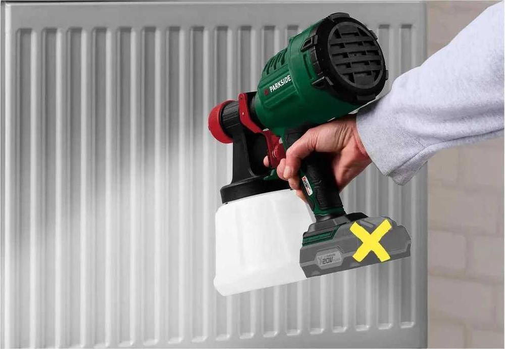 Pistol de vopsit fără fir PARKSIDE 20 V PFSA 20-Li B2 X20V vopsea bate