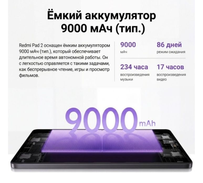 Redmi pad 2 4g версия 4+4/128gb