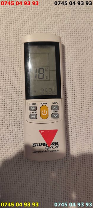 telecomanda aer conditionat SUPERIOR AIRCO UNIVERSALA functionala