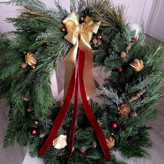 Coronița  mare 60 cm brad, tuia, chiparos, pin