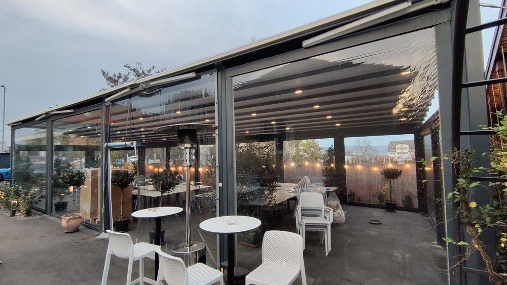 Rulouri Folie Transparenta Casetate cu Ghidaje.