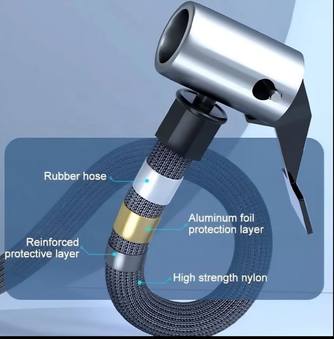 Преносим Безжичен Въздушен Компресор (Помпа) с Цифров Дисплей