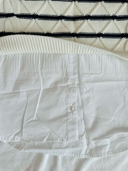 Дамски пуловер с риза