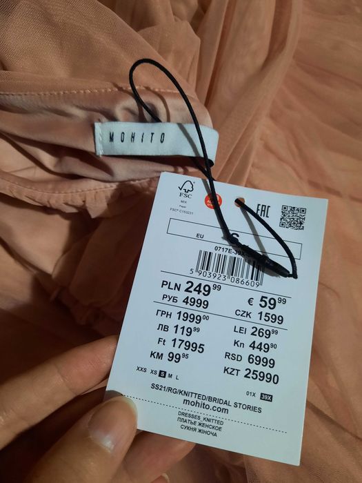 Rochie rochita 36s Mohito transport gratuit