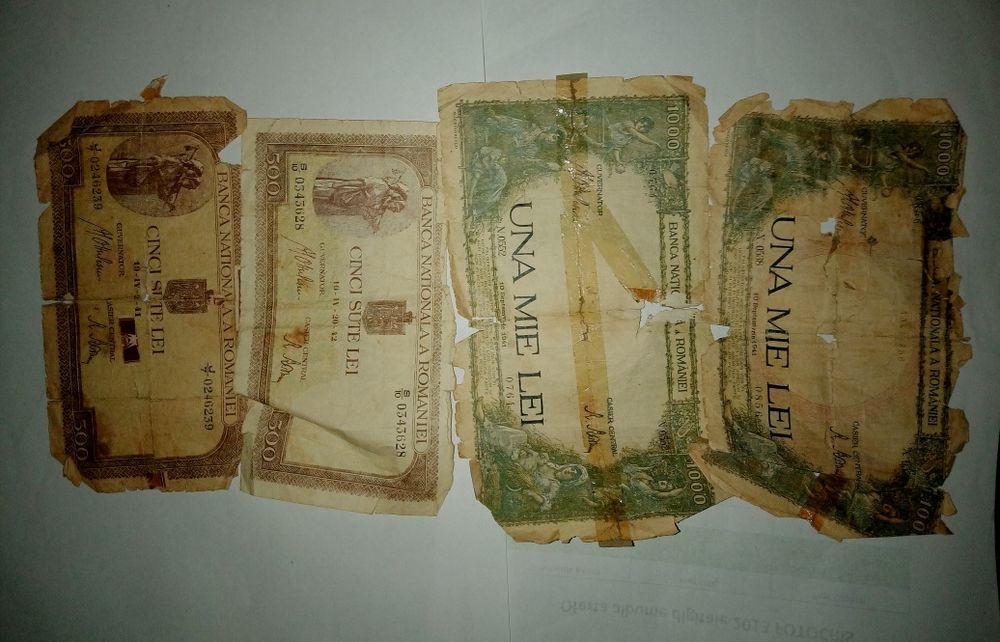 Bancnote/bacnote, monede vechi