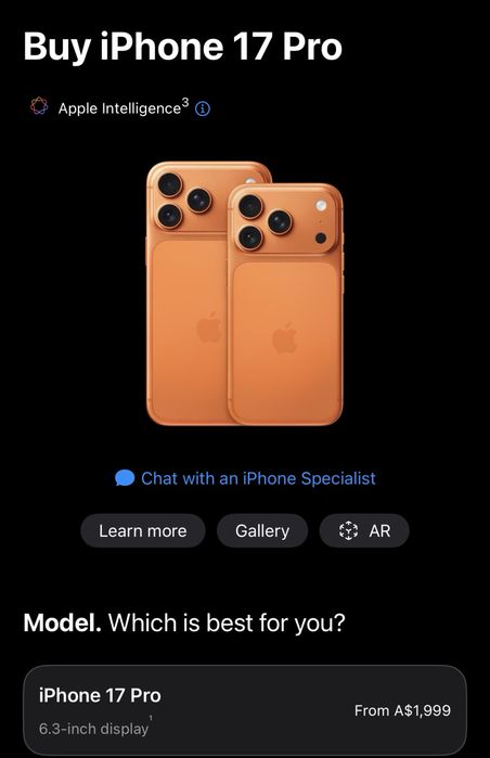 iPhone 17 Pro 256 GB
