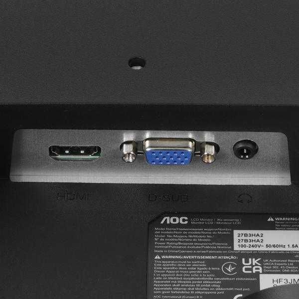 Монитор жидкокристаллический AOC 27B3HA2/01