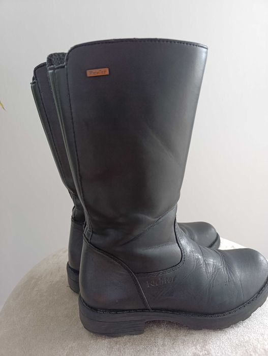 Cizme lungi  din piele naturala, pentru fetite