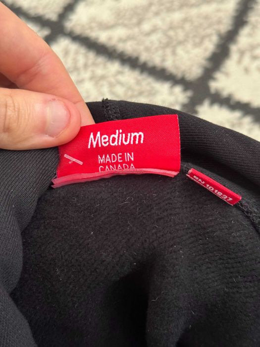 Supreme Box Logo Hooded Sweatshirt FW25 Black Hoodie Marime Medium M